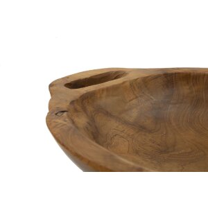 Mauro Ferretti decoratieve kom Wan 37x26,5x7 cm bruin