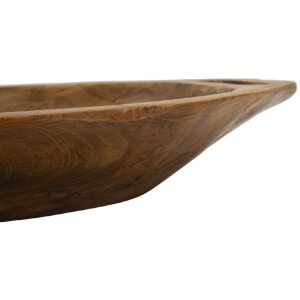 Mauro Ferretti decoratieve kom Wan 37x26,5x7 cm bruin