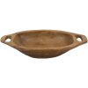 Mauro Ferretti decoratieve kom Wan 37x26,5x7 cm bruin