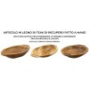 Mauro Ferretti decoratieve kom Wan 37x26,5x7 cm bruin