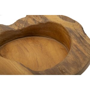 Mauro Ferretti Erusi decoratieve kom Ø 20x6 cm bruin