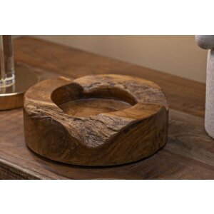 Mauro Ferretti Erusi Plus decoratieve kom Ø 21x6 cm bruin