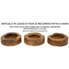 Mauro Ferretti Erusi Plus decoratieve kom Ø 21x6 cm bruin