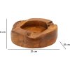 Mauro Ferretti Erusi Plus decoratieve kom Ø 21x6 cm bruin