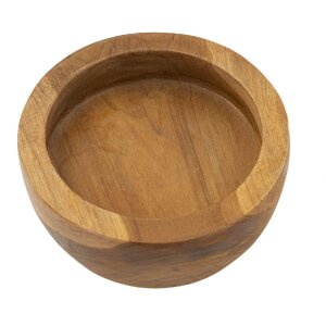 Dienblad Erusi Simple Teak Ø 15x9,5 cm Bruin...