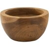 Dienblad Erusi Simple Teak Ø 15x9,5 cm Bruin Gerecycled teakhout Handgemaakt