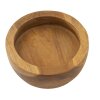 Dienblad Erusi Simple Teak Ø 15x9,5 cm Bruin Gerecycled teakhout Handgemaakt