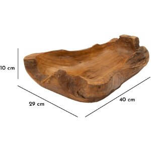 Mauro Ferretti decoratieve kom Narro 40x29x10 cm bruin