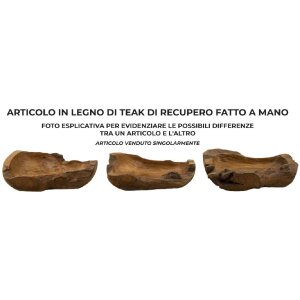 Mauro Ferretti decoratieve kom Narro 40x29x10 cm bruin