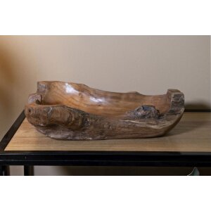 Mauro Ferretti decoratieve kom Narro 40x29x10 cm bruin