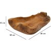 Mauro Ferretti decoratieve kom Narro 40x29x10 cm bruin