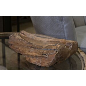 Mauro Ferretti decoratieve kom Narro 31x21x8 cm bruin