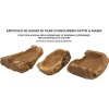 Mauro Ferretti decoratieve kom Narro 31x21x8 cm bruin