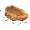 Mauro Ferretti decoratieve kom Narro 31x21x8 cm bruin