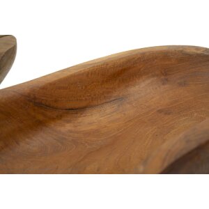 Mauro Ferretti decoratieve kom Narro 30x15x5,5 cm bruin