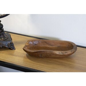 Mauro Ferretti decoratieve kom Narro 30x15x5,5 cm bruin
