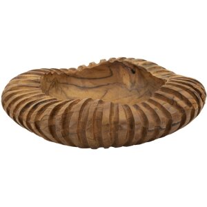 Mauro Ferretti decoratieve kom Geris Ø 29x7 cm bruin