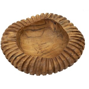 Mauro Ferretti decoratieve kom Geris Ø 29x7 cm bruin