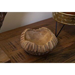 Mauro Ferretti decoratieve kom Geris Ø19x8 cm bruin