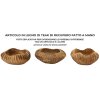 Mauro Ferretti decoratieve kom Geris Ø19x8 cm bruin
