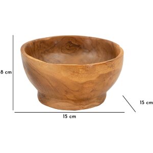 Mauro Ferretti Butot decoratieve kom Ø15x8 cm bruin