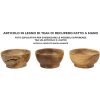 Mauro Ferretti Butot decoratieve kom Ø15x8 cm bruin