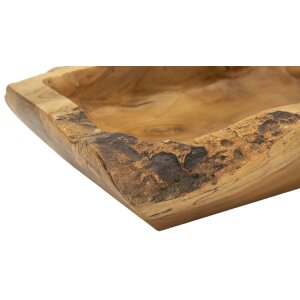 Mauro Ferretti Kutak decoratieve kom 25x19x7 cm bruin