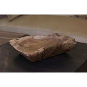 Mauro Ferretti Kutak decoratieve kom 25x19x7 cm bruin