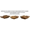 Mauro Ferretti Kutak decoratieve kom 25x19x7 cm bruin
