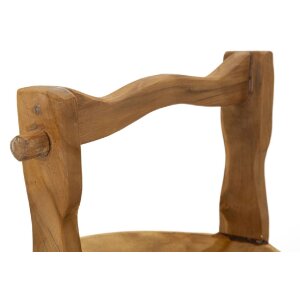 Mauro Ferretti decoratieve kom Timbo mandvorm 32x25x27 cm bruin