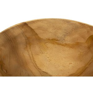 Mauro Ferretti decoratieve kom Timbo mandvorm 32x25x27 cm bruin