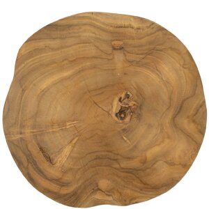 Mauro Ferretti decoratieve kom Pokon Ø 25x2 cm bruin