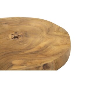 Mauro Ferretti decoratieve kom Pokon Ø 25x2 cm bruin