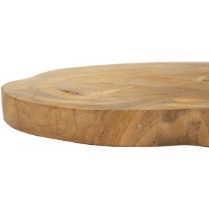 Mauro Ferretti decoratieve kom Pokon Ø 25x2 cm bruin