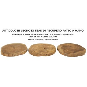 Mauro Ferretti decoratieve kom Pokon Ø 25x2 cm bruin