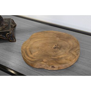 Mauro Ferretti decoratieve kom Pokon Ø 25x2 cm bruin