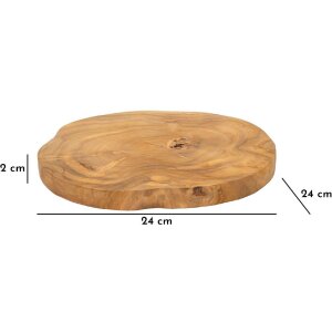 Mauro Ferretti decoratieve kom Pokon Ø 25x2 cm bruin
