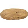 Mauro Ferretti decoratieve kom Pokon Ø 25x2 cm bruin
