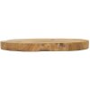 Mauro Ferretti decoratieve kom Pokon Ø 25x2 cm bruin
