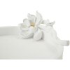 Mauro Ferretti Magnolia decoratieve kom 24x21x6 cm wit
