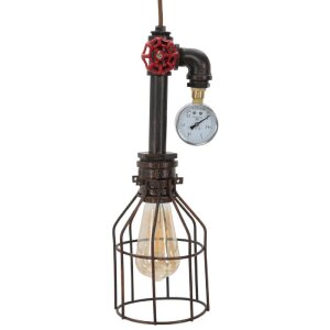 Mauro Ferretti plafondlamp Manhattan eenvoudig Ø13x41 cm donker