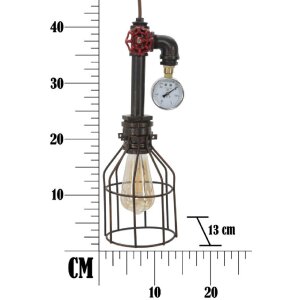 Mauro Ferretti plafondlamp Manhattan eenvoudig Ø13x41 cm donker