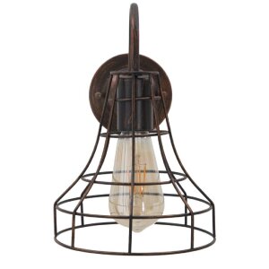 Mauro Ferretti wandlamp industrieel 34x18x27 cm donker
