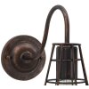 Mauro Ferretti wandlamp industrieel 34x18x27 cm donker