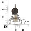 Mauro Ferretti wandlamp industrieel 34x18x27 cm donker