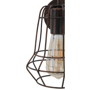 Mauro Ferretti wandlamp industrieel E27 33x15x27,5 cm donker