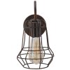 Mauro Ferretti wandlamp industrieel E27 33x15x27,5 cm donker
