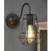Mauro Ferretti wandlamp industrieel E27 33x15x27,5 cm donker