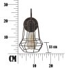 Mauro Ferretti wandlamp industrieel E27 33x15x27,5 cm donker