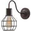 Mauro Ferretti wandlamp industrieel E27 32x14x30 cm donker